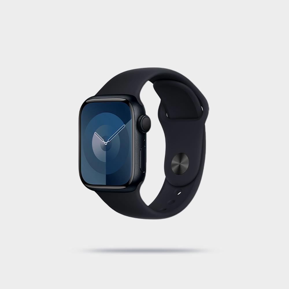 اپل واچ سری 9 GPS + قاب فولادی 45 میلی متری سلولی با بند اسپرت سفالی تصویر 6