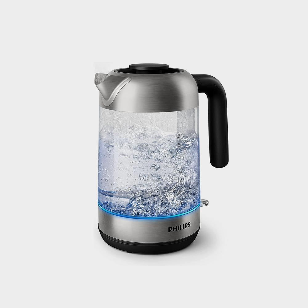 کتری شیشه ای فولاد ضد زنگ، کریستال 2200 وات 1 7 لیتر، نشانگر وضعیت نور ورودی متوسط تصویر 4