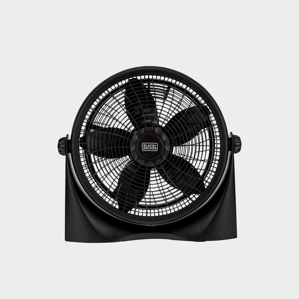 فن جعبه ای قطر فن 16 اینچی، 3 سرعت کم/متوسط/بالا و طراحی 5 تیغه قابل تنظیم قابل حمل تصویر 3