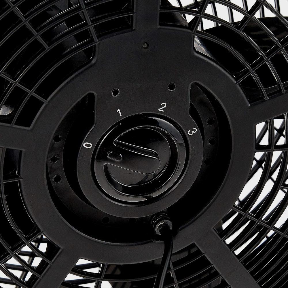 فن جعبه ای قطر فن 16 اینچی، 3 سرعت کم/متوسط/بالا و طراحی 5 تیغه قابل تنظیم قابل حمل تصویر 5