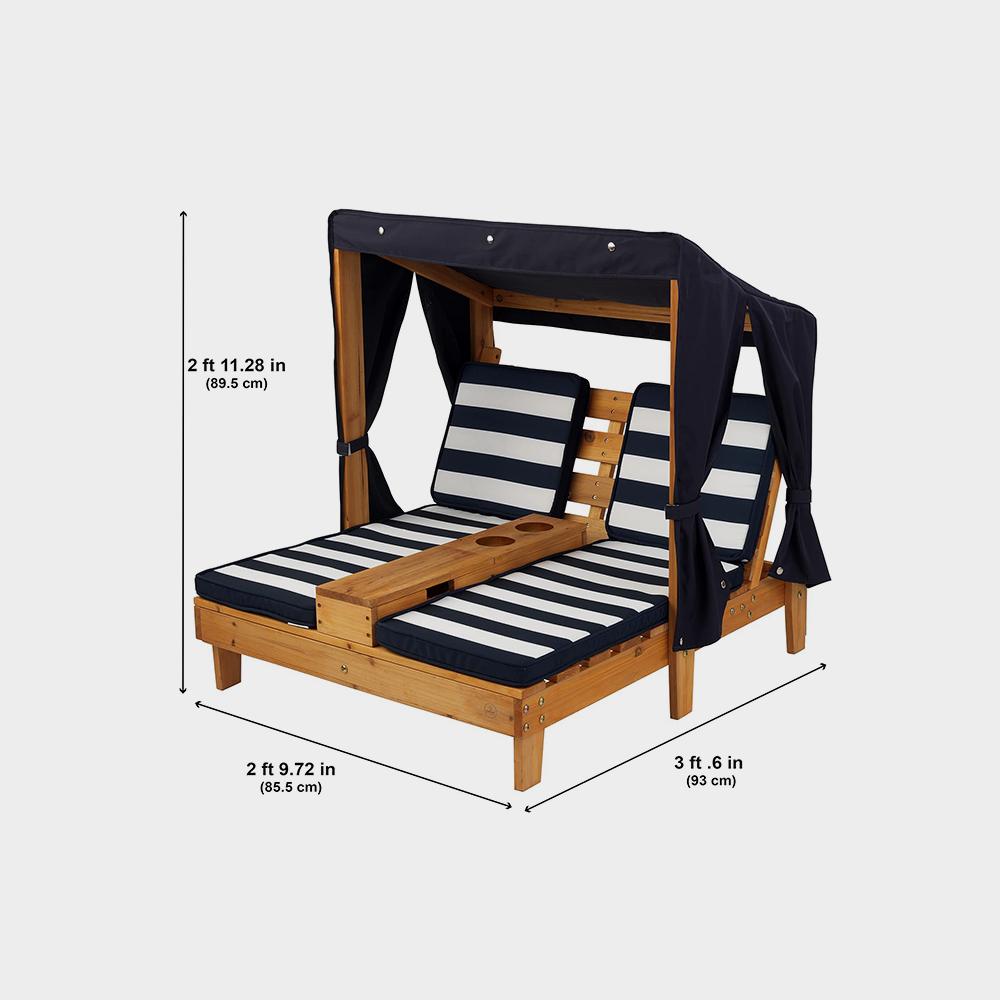 اتاق نشیمن دو نفره در فضای باز چوبی کید کرافت با جا لیوانی، مبلمان پاسیو کودک تصویر 3
