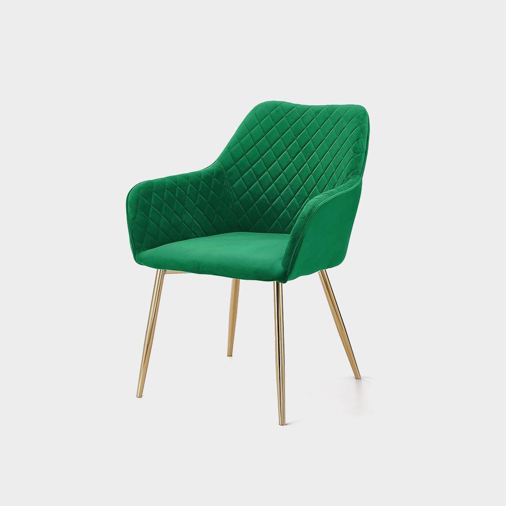 صندلی ناهارخوری رستوران مدرن لوکس آنجلا از پارچه مخملی نوردیک تصویر 4