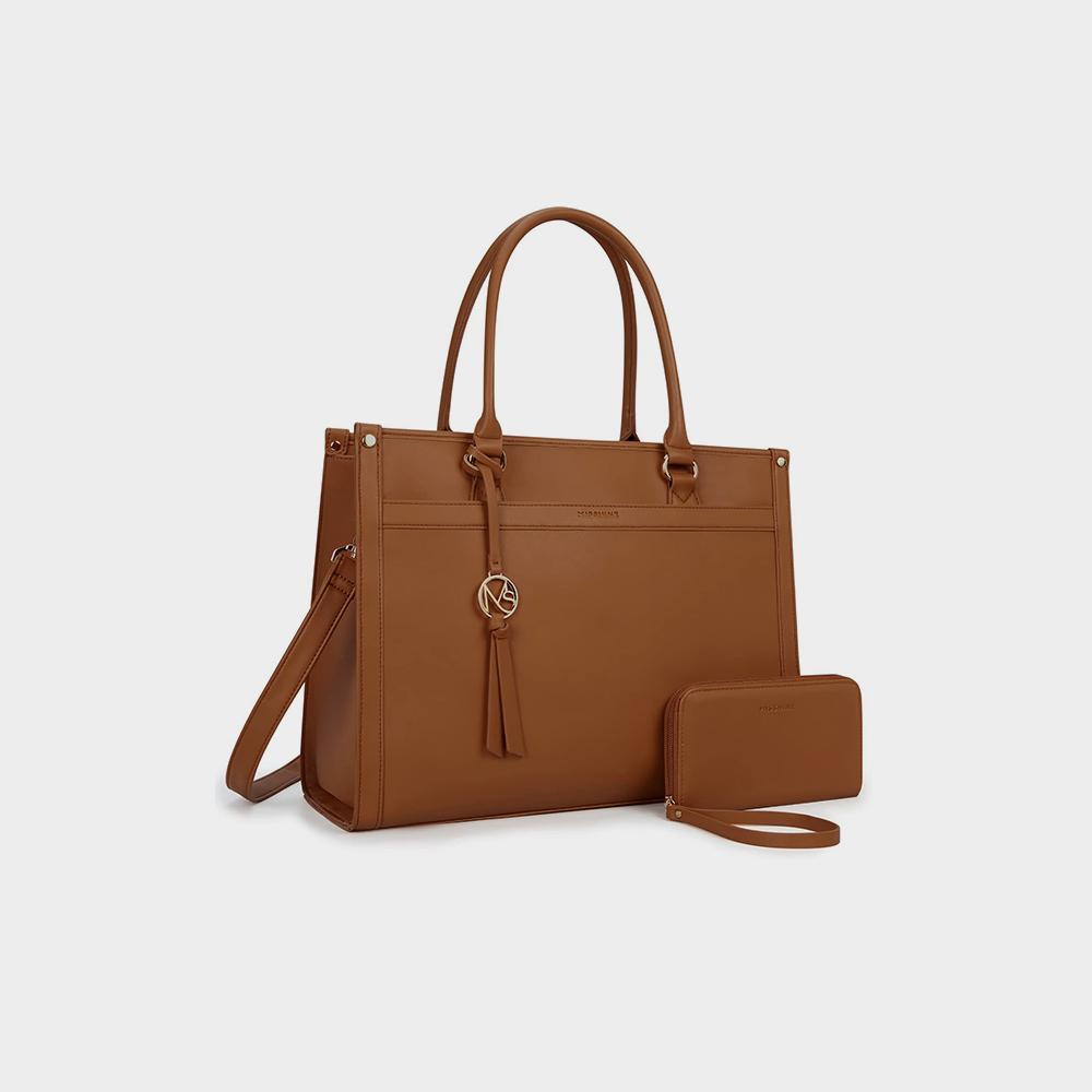 کیف لپ تاپ مینای نی کیف لپ تاپ بومی 15 6 اینچی کیف های شانه کار کیف دستی کیف دستی معمولی تصویر 5