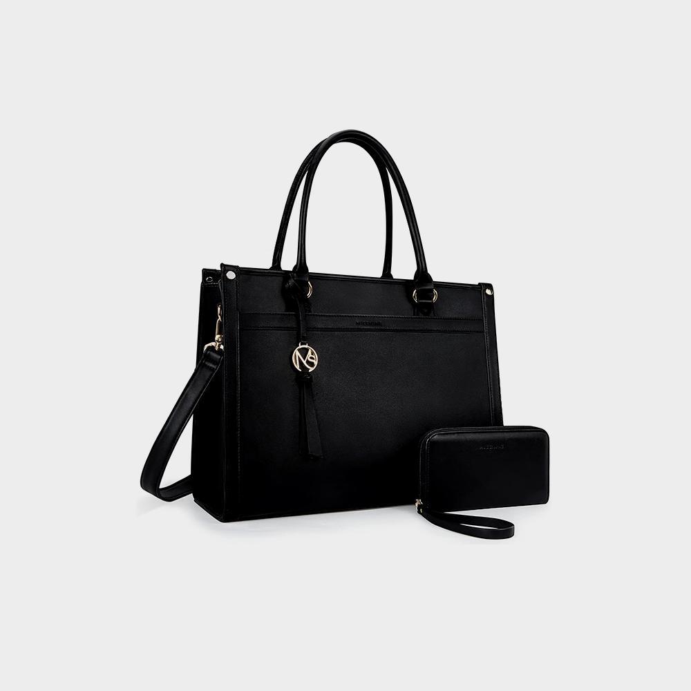 کیف لپ تاپ مینای نی کیف لپ تاپ بومی 15 6 اینچی کیف های شانه کار کیف دستی کیف دستی معمولی تصویر 4