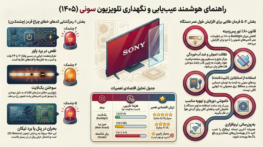 تعمیر تلویزیون سونی