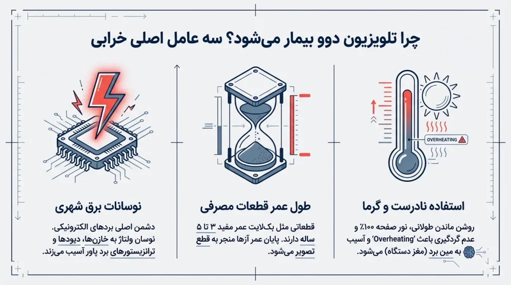 تعمیر تلویزیون دوو