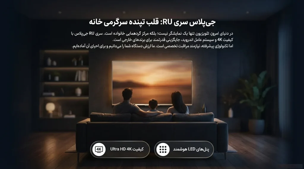 آشنایی کامل با تلویزیون‌های جی پلاس سری RU