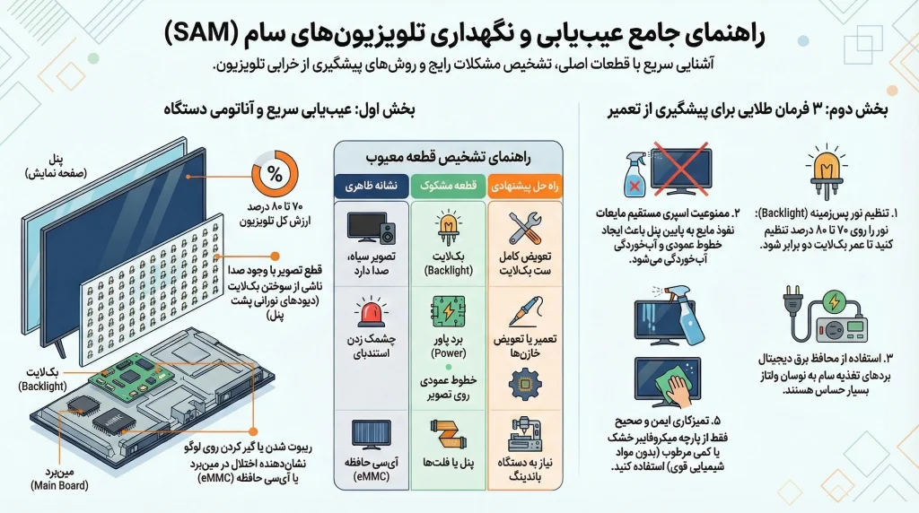 تعمیر تلویزیون سام