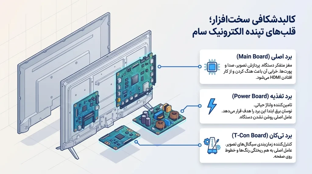 انواع تلویزیونهای سام و مشکلات رایج آنها